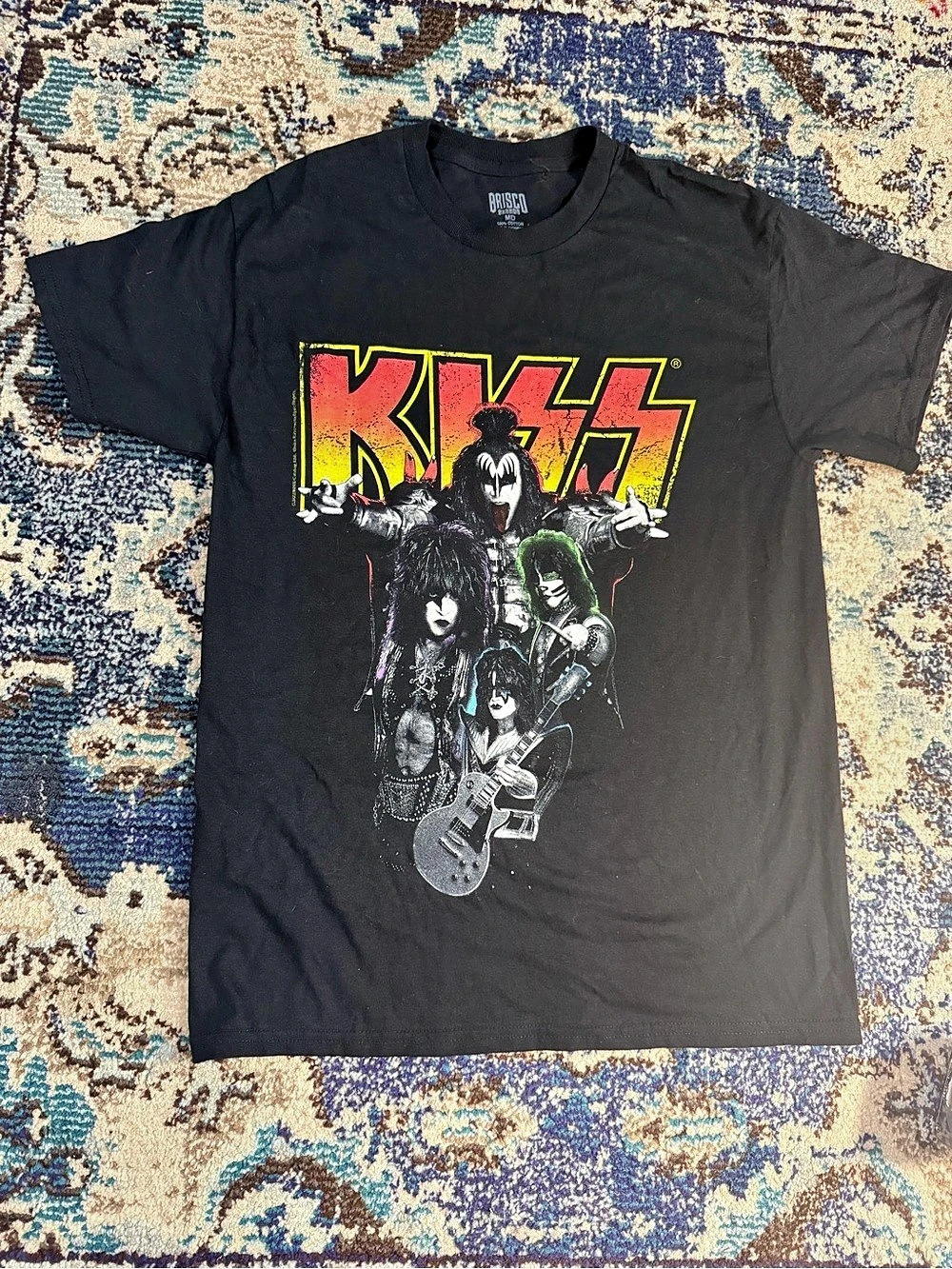 KISS Graphic Band Tee in Black